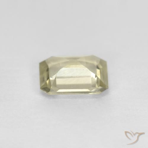 Diaspro cangiante Giallo chiaro naturale da 0.61 ct, Ottagonale / Taglio smeraldo, VS