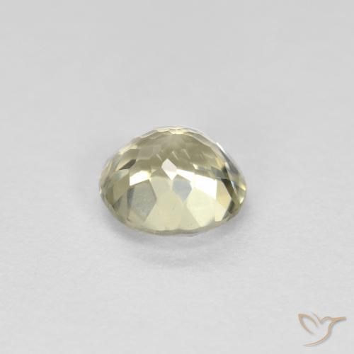 Diaspro cangiante Giallo pallido naturale da 0.74 ct, Rotondo, VS