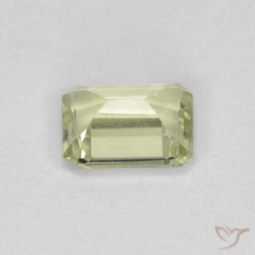 Diaspro cangiante Giallo molto chiaro naturale da 0.68 ct, Ottagonale / Taglio smeraldo, VVS-VS