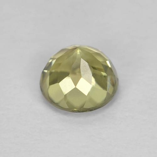 Diasporo cangiante naturale giallo da 0,64 ct, taglio rotondo, VVS