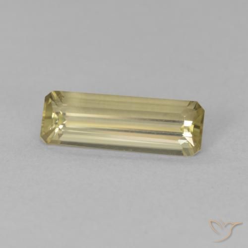 Diaspro cangiante Giallo chiaro naturale da 1.20 ct, Ottagonale / Taglio smeraldo, VVS