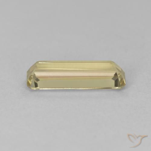 Diaspro cangiante Giallo chiaro naturale da 1.20 ct, Ottagonale / Taglio smeraldo, VVS