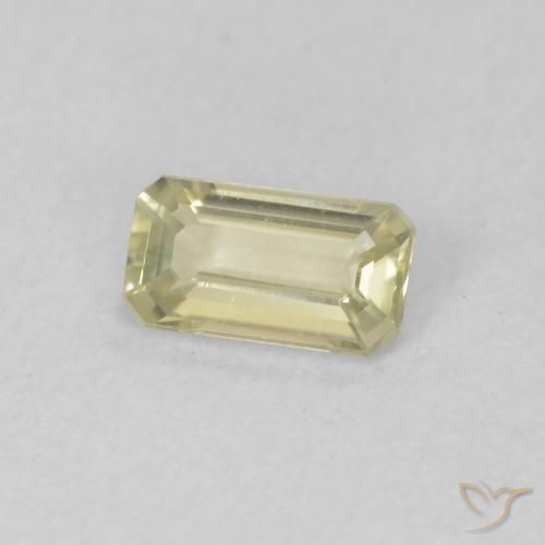 Diaspro cangiante Giallo chiaro naturale da 0.29 ct, Ottagonale / Taglio smeraldo, VVS