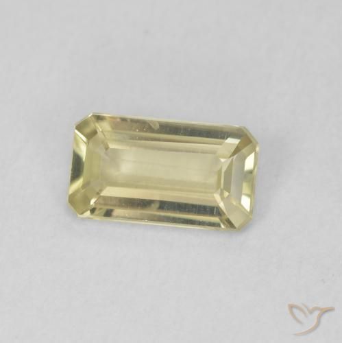 Diaspro cangiante Giallo morbido naturale da 0.71 ct, Ottagonale / Taglio smeraldo, VVS