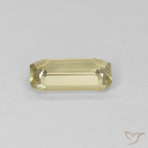 Diaspro cangiante Giallo morbido naturale da 0.71 ct, Ottagonale / Taglio smeraldo, VVS