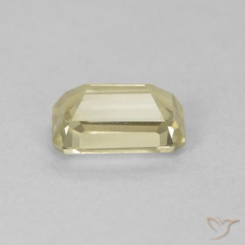 Diaspro cangiante Giallo chiaro naturale da 0.79 ct, Ottagonale / Taglio smeraldo, VVS