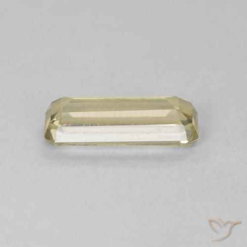 Diaspro cangiante Giallo chiaro naturale da 1.31 ct, Ottagonale / Taglio smeraldo, VVS
