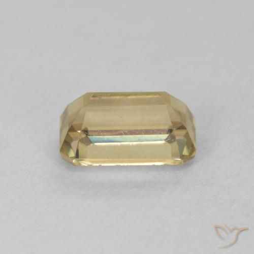 Diaspro cangiante Giallo chiaro naturale da 0.88 ct, Ottagonale / Taglio smeraldo, VVS