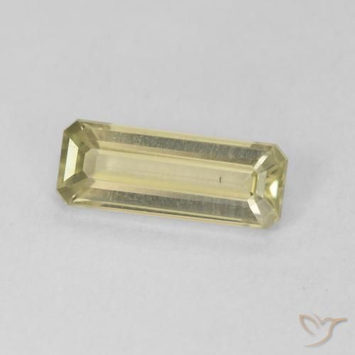 Diaspro cangiante Giallo chiaro naturale da 1.35 ct, Ottagonale / Taglio smeraldo, VVS