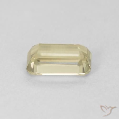 Diaspro cangiante Giallo morbido naturale da 0.74 ct, Ottagonale / Taglio smeraldo, VVS