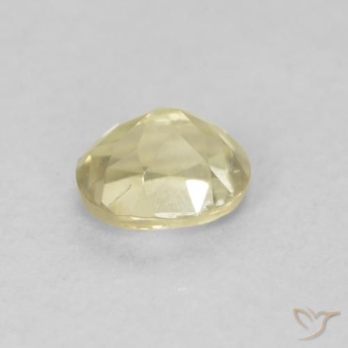 Diaspro cangiante Giallo chiaro naturale da 0.43 ct, Ovale, VS