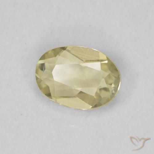 Diaspro cangiante Giallo chiaro naturale da 0.33 ct, Ovale, VVS