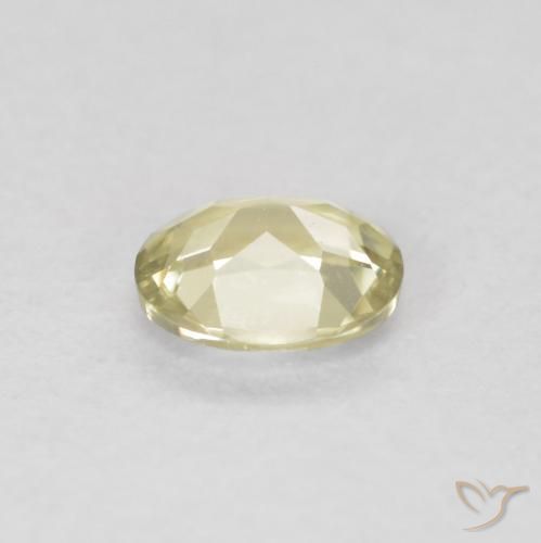 Diaspro cangiante Giallo chiaro naturale da 0.30 ct, Ovale, VVS