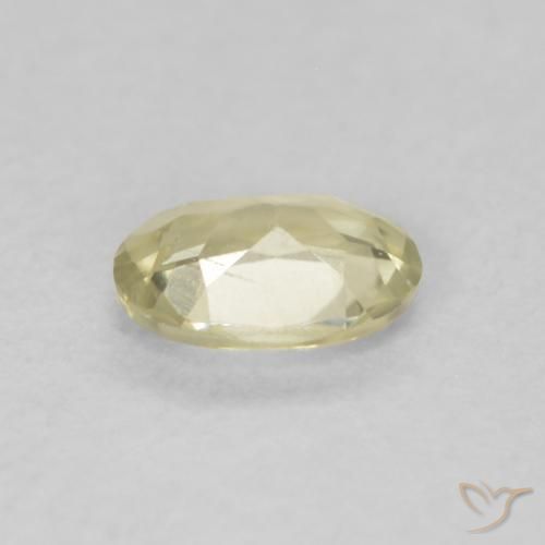 Diaspro cangiante Giallo chiaro naturale da 0.36 ct, Ovale, VVS