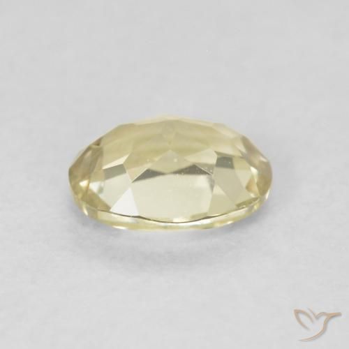 Diaspro cangiante Giallo chiaro naturale da 0.47 ct, Ovale, VVS