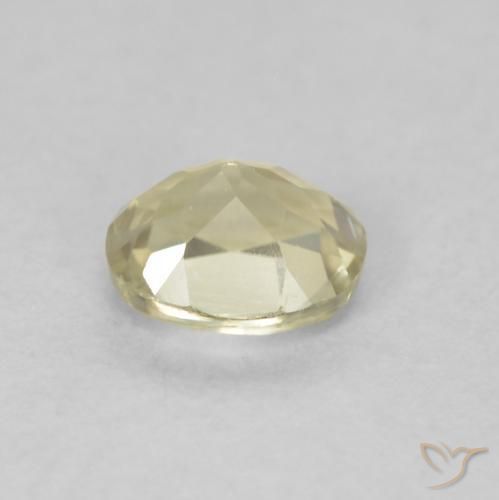 Diaspro cangiante Giallo chiaro naturale da 0.45 ct, Ovale, VVS