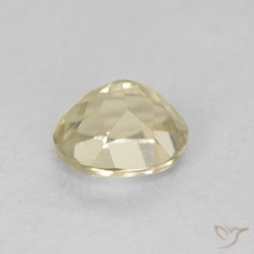 Diaspro cangiante Giallo chiaro naturale da 0.53 ct, Ovale, VVS