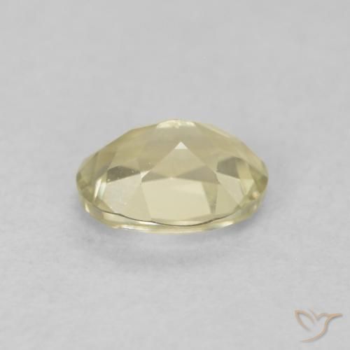 Diaspro cangiante Giallo chiaro naturale da 0.43 ct, Ovale, VVS