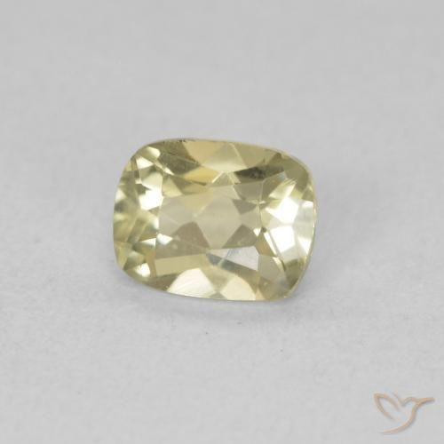 Diaspro cangiante Giallo molto chiaro naturale da 0.81 ct, Cuscino, VVS
