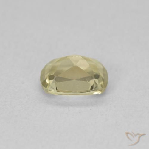 Diaspro cangiante Giallo molto chiaro naturale da 0.81 ct, Cuscino, VVS