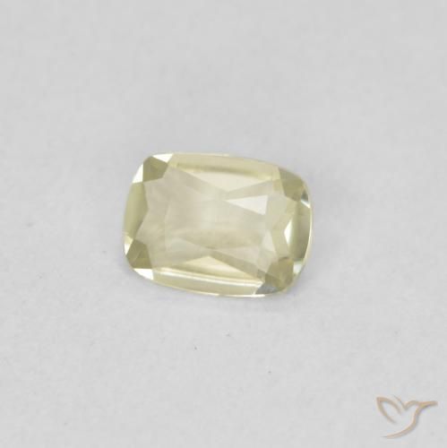 Diaspro cangiante Giallo chiaro naturale da 0.45 ct, Cuscino, VVS