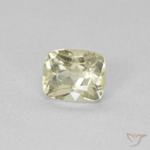 Diaspro cangiante Giallo chiaro naturale da 0.82 ct, Cuscino, VVS