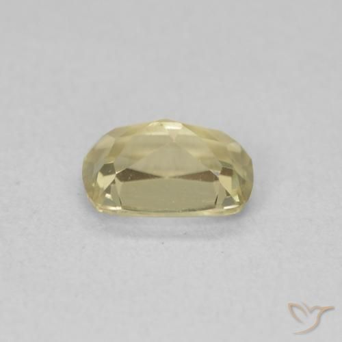 Diaspro cangiante Giallo chiaro naturale da 0.89 ct, Cuscino, VVS