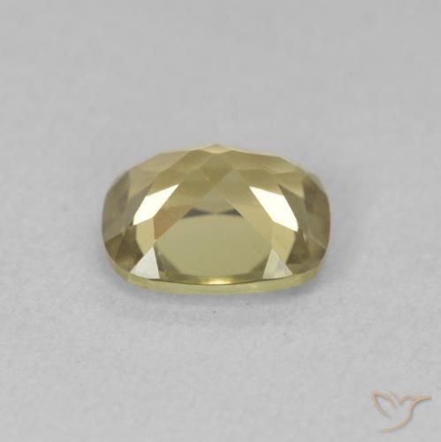 Diaspro cangiante Giallo chiaro naturale da 1.23 ct, Cuscino, VVS