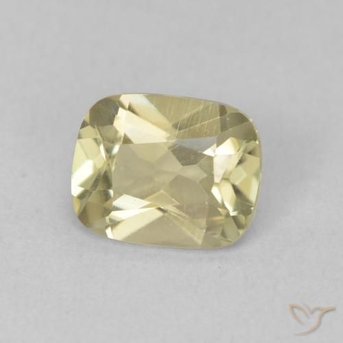 Diaspro cangiante Giallo pallido naturale da 1.23 ct, Cuscino, VVS