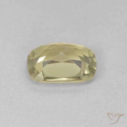 Diaspro cangiante Giallo pallido naturale da 1.23 ct, Cuscino, VVS