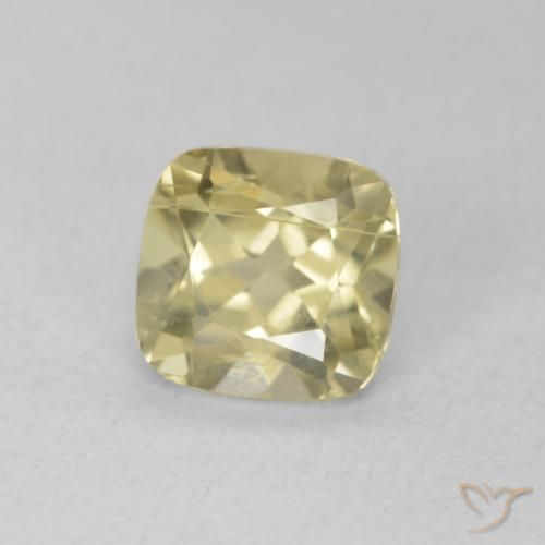 Diaspro cangiante Giallo pallido naturale da 1.24 ct, Cuscino, VS