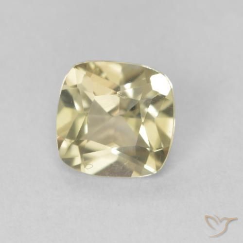 Diaspro cangiante Giallo chiaro naturale da 0.67 ct, Cuscino, VVS