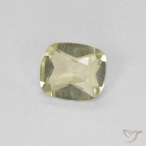 Diaspro cangiante Giallo chiaro naturale da 0.44 ct, Cuscino, VVS