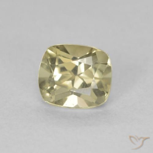 Diaspro cangiante Giallo chiaro naturale da 0.60 ct, Cuscino, VVS-VS