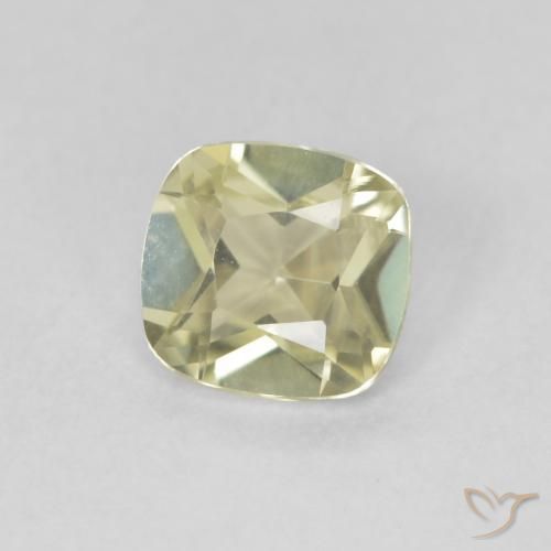 Diaspro cangiante Giallo chiaro naturale da 0.57 ct, Cuscino, VVS