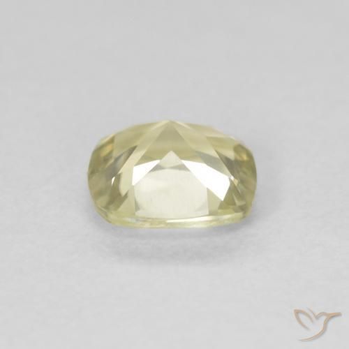 Diaspro cangiante Giallo chiaro naturale da 0.57 ct, Cuscino, VVS