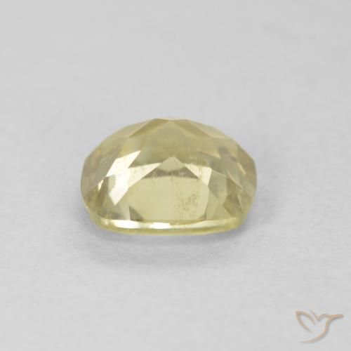 Diaspro cangiante Giallo chiaro naturale da 0.71 ct, Cuscino, VS