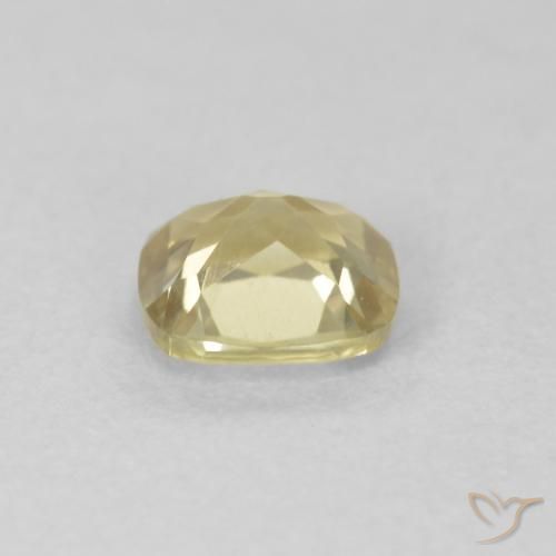 Diaspro cangiante Giallo pallido naturale da 0.60 ct, Cuscino, VS