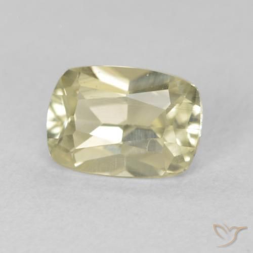 Diaspro cangiante Giallo chiaro naturale da 0.85 ct, Cuscino, VS