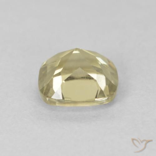 Diaspro cangiante Giallo chiaro naturale da 0.87 ct, Cuscino, VS