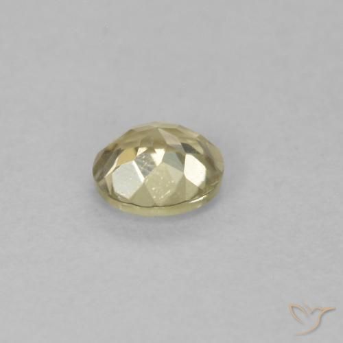 Diaspro cangiante Giallo chiaro naturale da 0.21 ct, Rotondo, VVS-VS