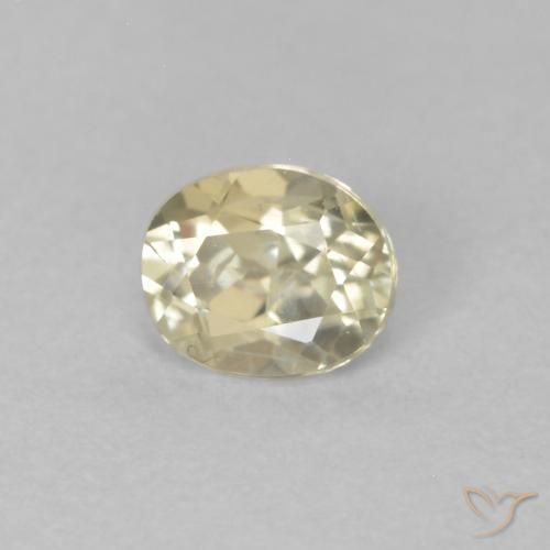 Diaspro cangiante Giallo Beige naturale da 0.33 ct, Ovale, VS