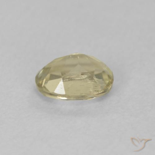 Diaspro cangiante Giallo pallido naturale da 0.41 ct, Ovale, VS