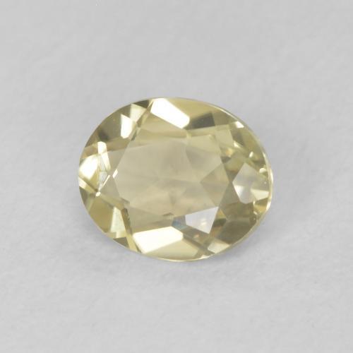 Diaspro cangiante Giallo molto chiaro naturale da 0.41 ct, Ovale, VS
