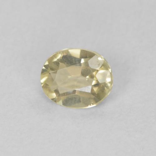 Diaspro cangiante Giallo molto chiaro naturale da 0.29 ct, Ovale, VS