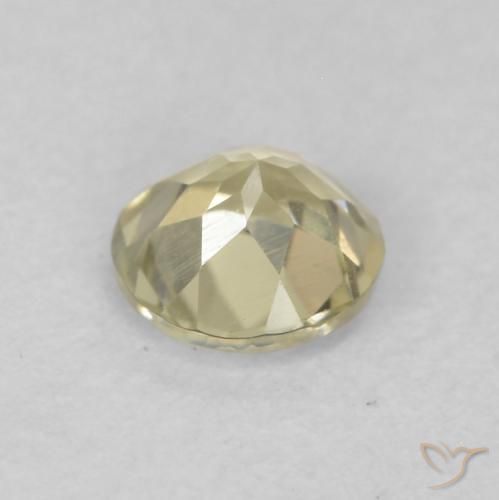 Diaspro cangiante Giallo chiaro naturale da 0.31 ct, Rotondo, VVS-VS