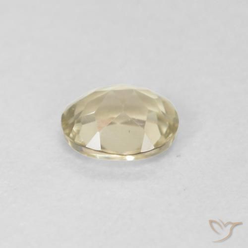 Diaspro cangiante Giallo chiaro naturale da 0.34 ct, Ovale, VVS-VS