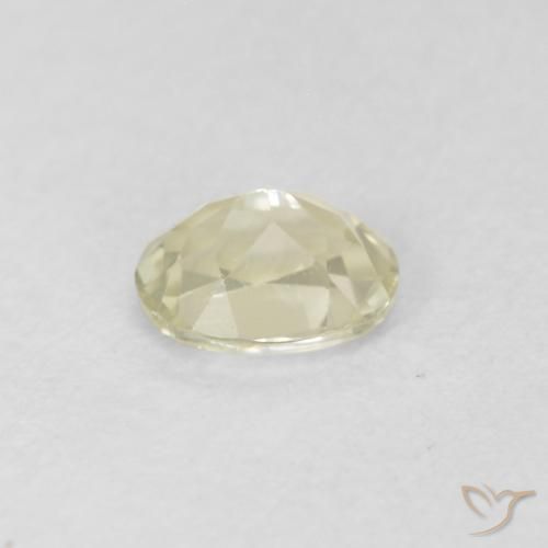 Diaspro cangiante Giallo molto chiaro naturale da 0.32 ct, Ovale, VVS-VS