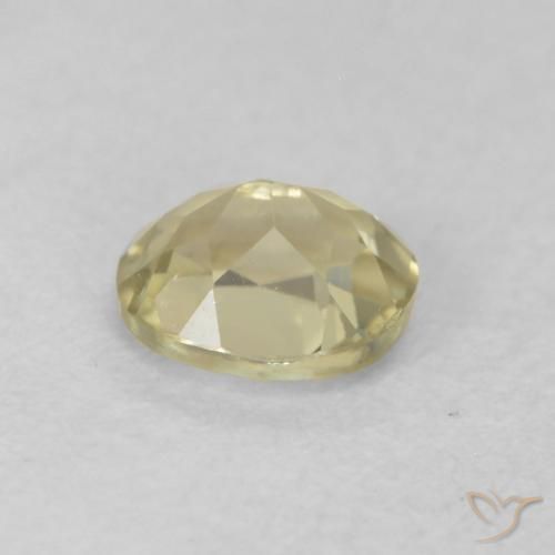 Diaspro cangiante Giallo chiaro naturale da 0.34 ct, Ovale, VVS-VS