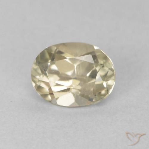 Diaspro cangiante Giallo morbido naturale da 0.53 ct, Ovale, VVS-VS